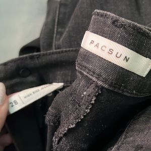 Pacsun black ripped jeans-to the ankle